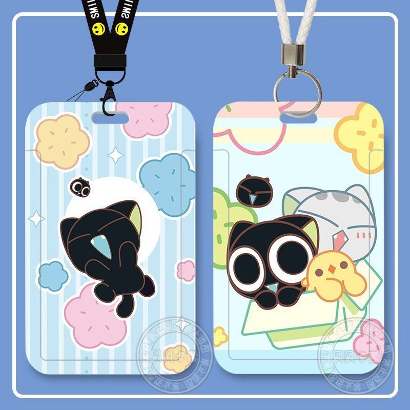 Luo Xiaohei'S Battle Story Cat Student Campus Card Slide Cover Card Holder Meal Card Bus Id Card Protection Cartoon Cute - Image 3